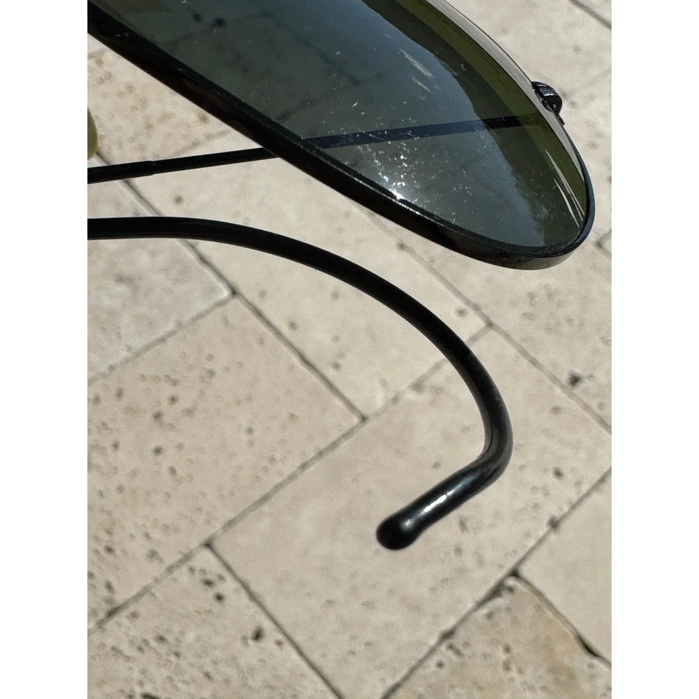 Ray-Ban Shooter Sunglasses Black Vintage B&L Aviator‎ G-15 Lens USA Made 1980's